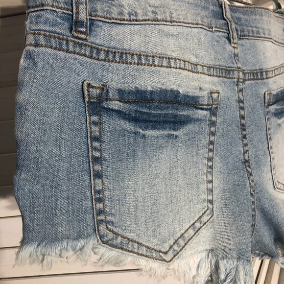Billabong Y2K Distressed Jean Shorts - Size 3 - Picture 7 of 8